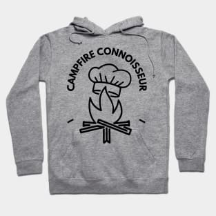 Campfire Connoisseur Funny Hiking and Camping Hoodie